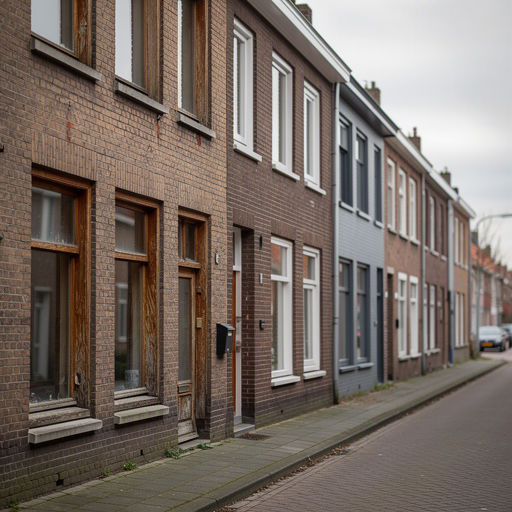 Witte kunststof kozijnen met HR++ glas in een jaren 60-rijtjeshuis