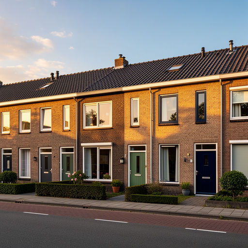 Monteur plaatst kunststof kozijnen bij een woning in Voorschoten