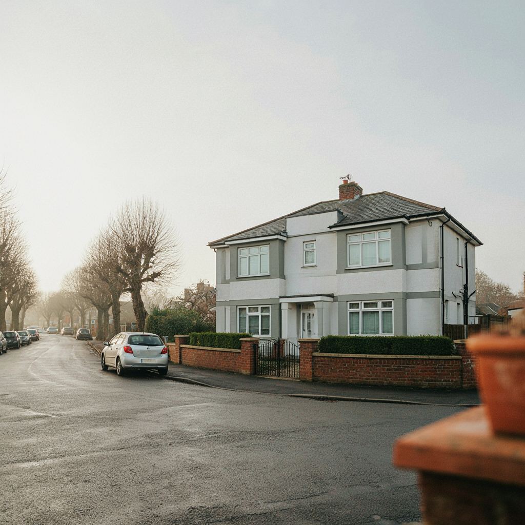 Gemoderniseerde bungalow in Voorhout met grijsgroene kunststof kozijnprofielen in een lommerrijke straat