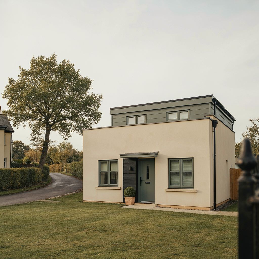 Gerenoveerde woning in de Buitenhof, Leiderdorp, met zwarte kunststof kozijnen en verticaal gevelhout